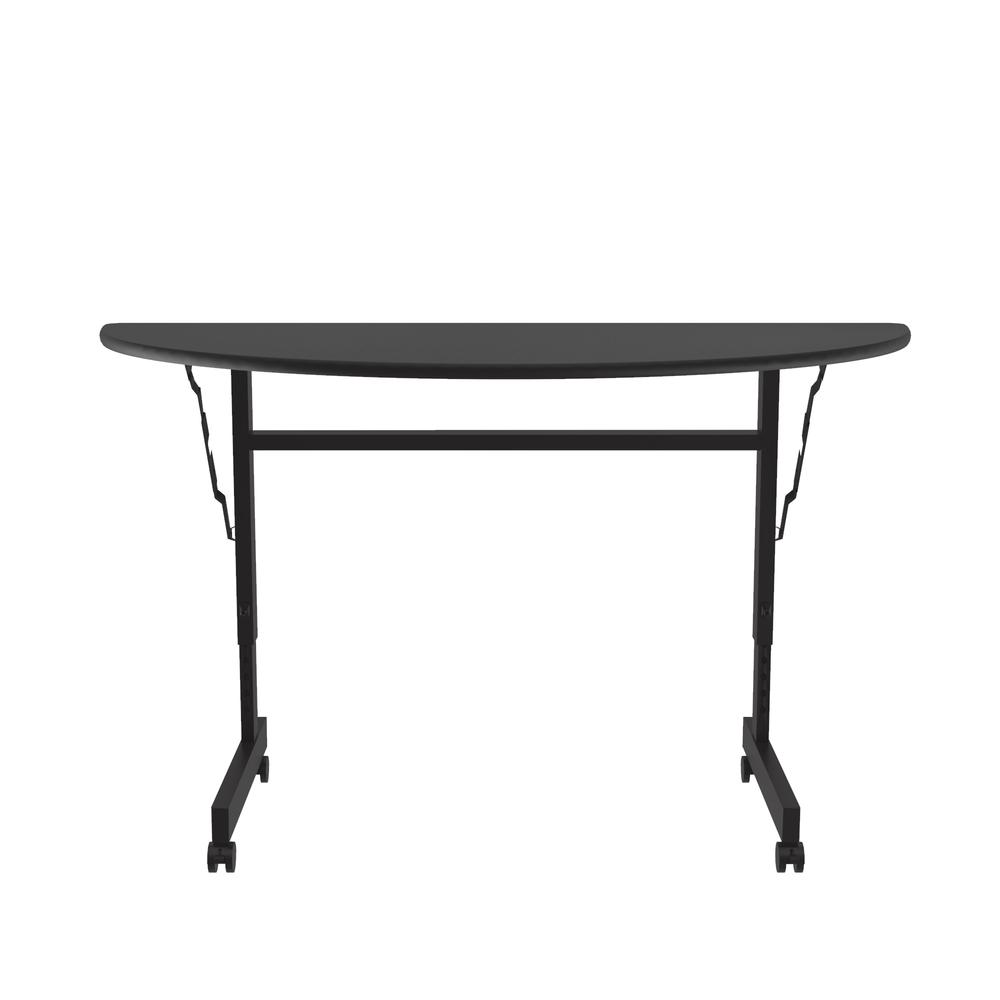 Econline Flip Top Tables 24x48", RECTANGULAR BLACK GRANITE, BLACK. Picture 3