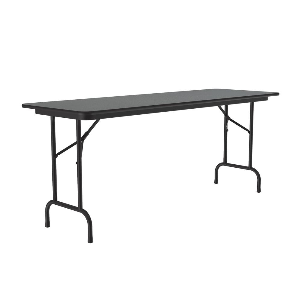 Deluxe High Pressure Top Folding Table, 24x60", RECTANGULAR, MOTNTANA GRANITE BLACK. Picture 3