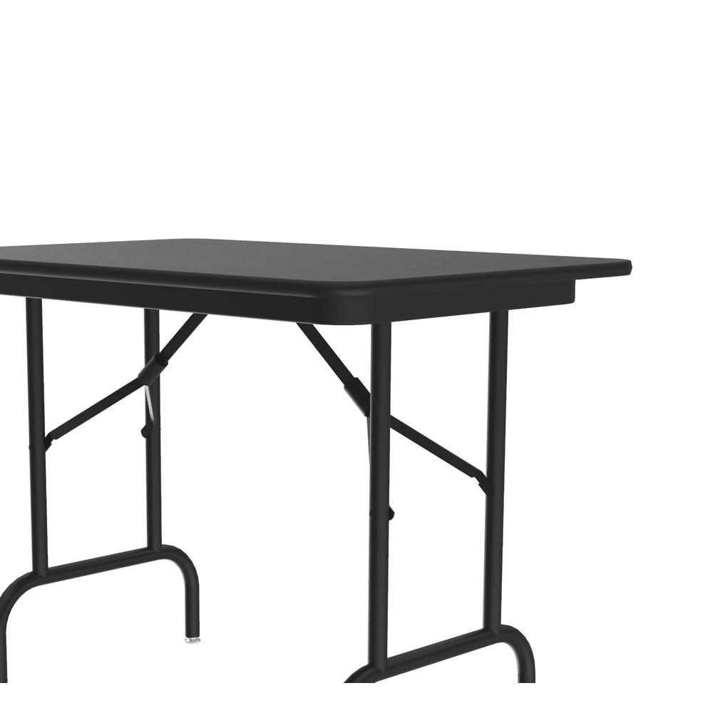 Keyboard Height Melamine Folding Tables, 24x36", RECTANGULAR BLACK GRANITE BLACK. Picture 3