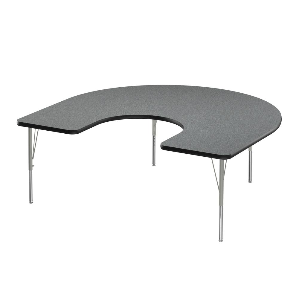 Deluxe High-Pressure Top Activity Tables, 60x66" HORSESHOE MONTANA GRANITE SILVER MIST. Picture 3