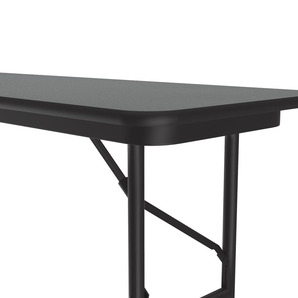 Deluxe High Pressure Top Folding Table 18x96", RECTANGULAR, MOTNTANA GRANITE BLACK. Picture 2