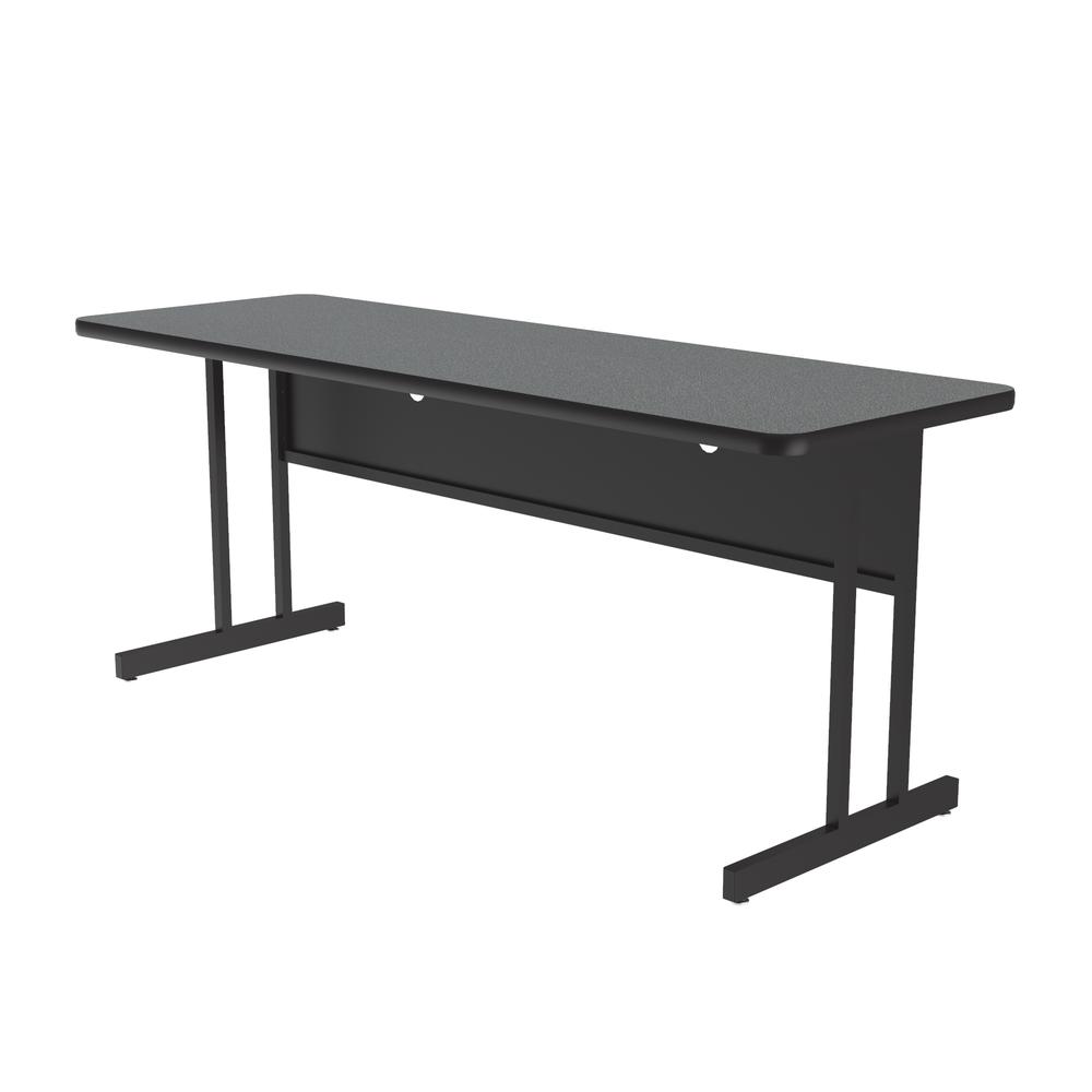 Desk Height  Deluxe HIgh-Pressure Top Computer/Student Desks , 24x60" RECTANGULAR MONTANA GRANITE BLACK. Picture 4