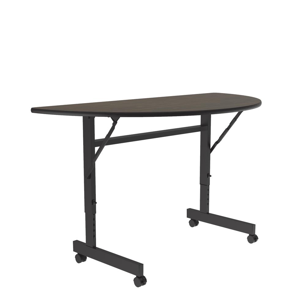 Econline Flip Top Tables, 24x48", RECTANGULAR WALNUT BLACK. Picture 7