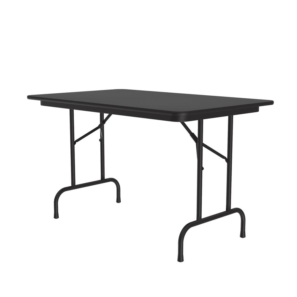 Deluxe High Pressure Top Folding Table 30x48", RECTANGULAR, BLACK GRANITE BLACK. Picture 8