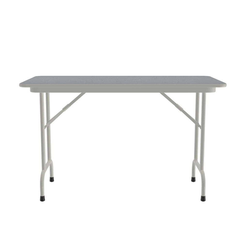 Deluxe High Pressure Top Folding Table, 24x48", RECTANGULAR GRAY GRANITE GRAY. Picture 4