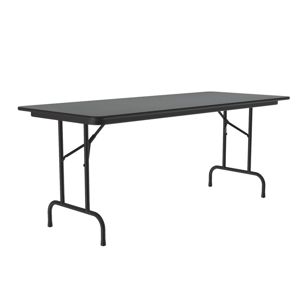 Deluxe High Pressure Top Folding Table, 30x96" RECTANGULAR MOTNTANA GRANITE BLACK. Picture 3