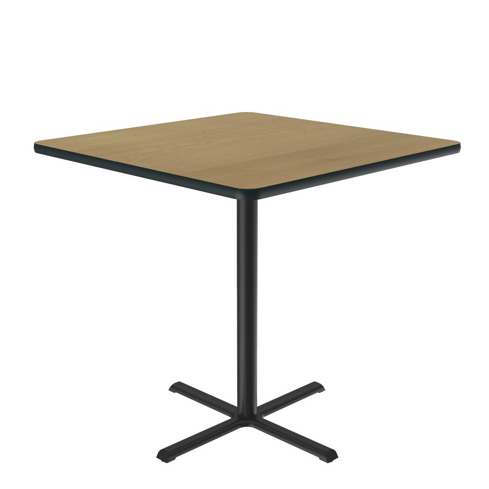 Bar Stool/Standing Height Deluxe High-Pressure Café and Breakroom Table 36x36" SQUARE FUSION MAPLE, BLACK. Picture 4