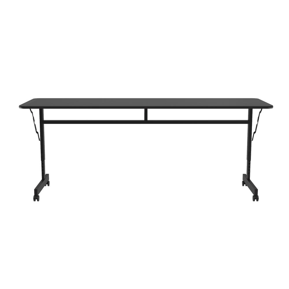 Econline Flip Top Tables 24x72", RECTANGULAR BLACK GRANITE BLACK. Picture 4