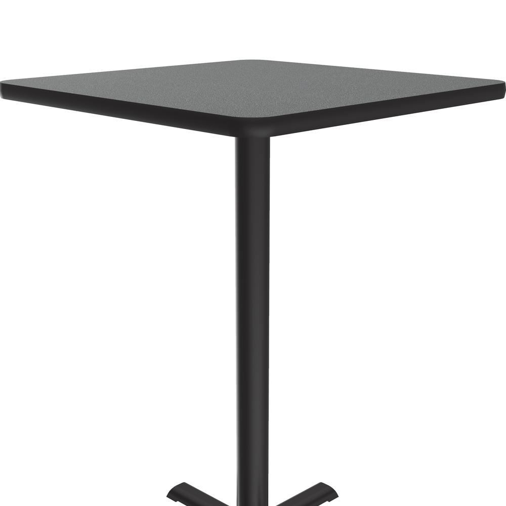 Bar Stool/Standing Height Deluxe High-Pressure Café and Breakroom Table, 30x30", SQUARE, MONTANA GRANITE BLACK. Picture 8