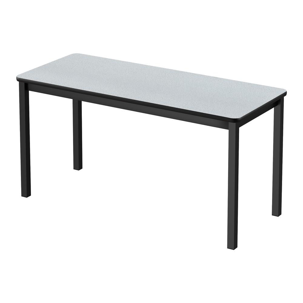Deluxe High-Pressure Lab Table 30x48", RECTANGULAR GRAY GRANITE, BLACK. Picture 1