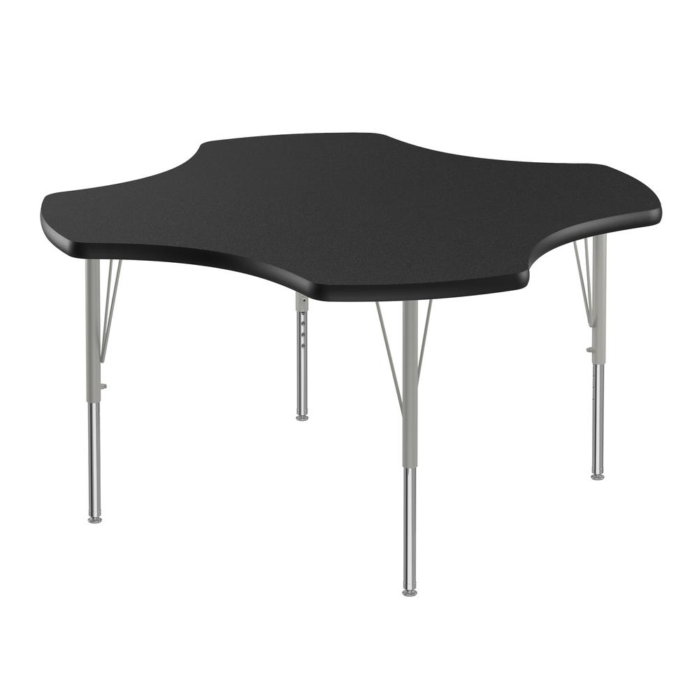Commercial Laminate Top Activity Tables 48x48" CLOVER, BLACK GRANITE, SILVER MIST. Picture 6