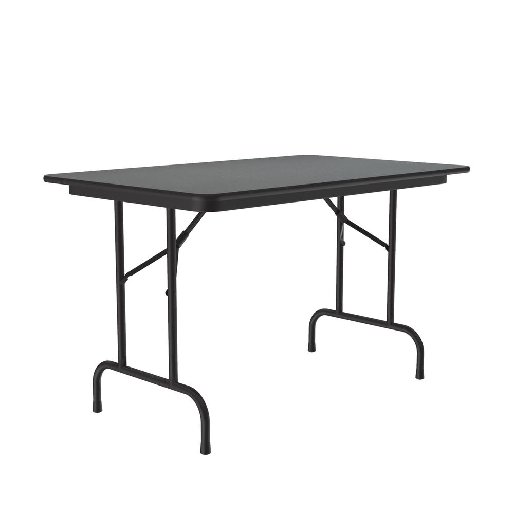 Deluxe High Pressure Top Folding Table, 30x48" RECTANGULAR, MOTNTANA GRANITE BLACK. Picture 6