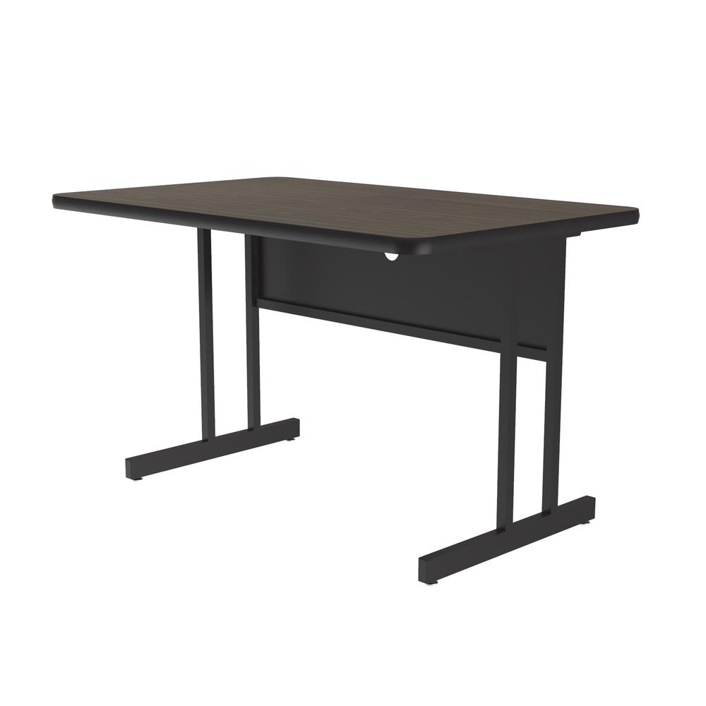 Desk Height Commercial Laminate Top Computer/Student Desks, 30x48", RECTANGULAR WALNUT BLACK. Picture 1