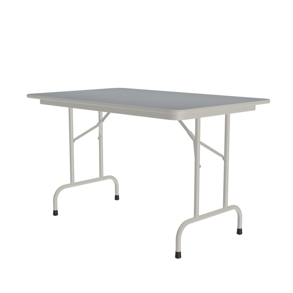 Deluxe High Pressure Top Folding Table 30x48", RECTANGULAR, GRAY GRANITE, GRAY. Picture 2
