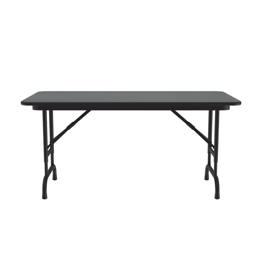 Adjustable Height High Pressure Top Folding Table 24x48", RECTANGULAR MONTANA GRANITE BLACK. Picture 4