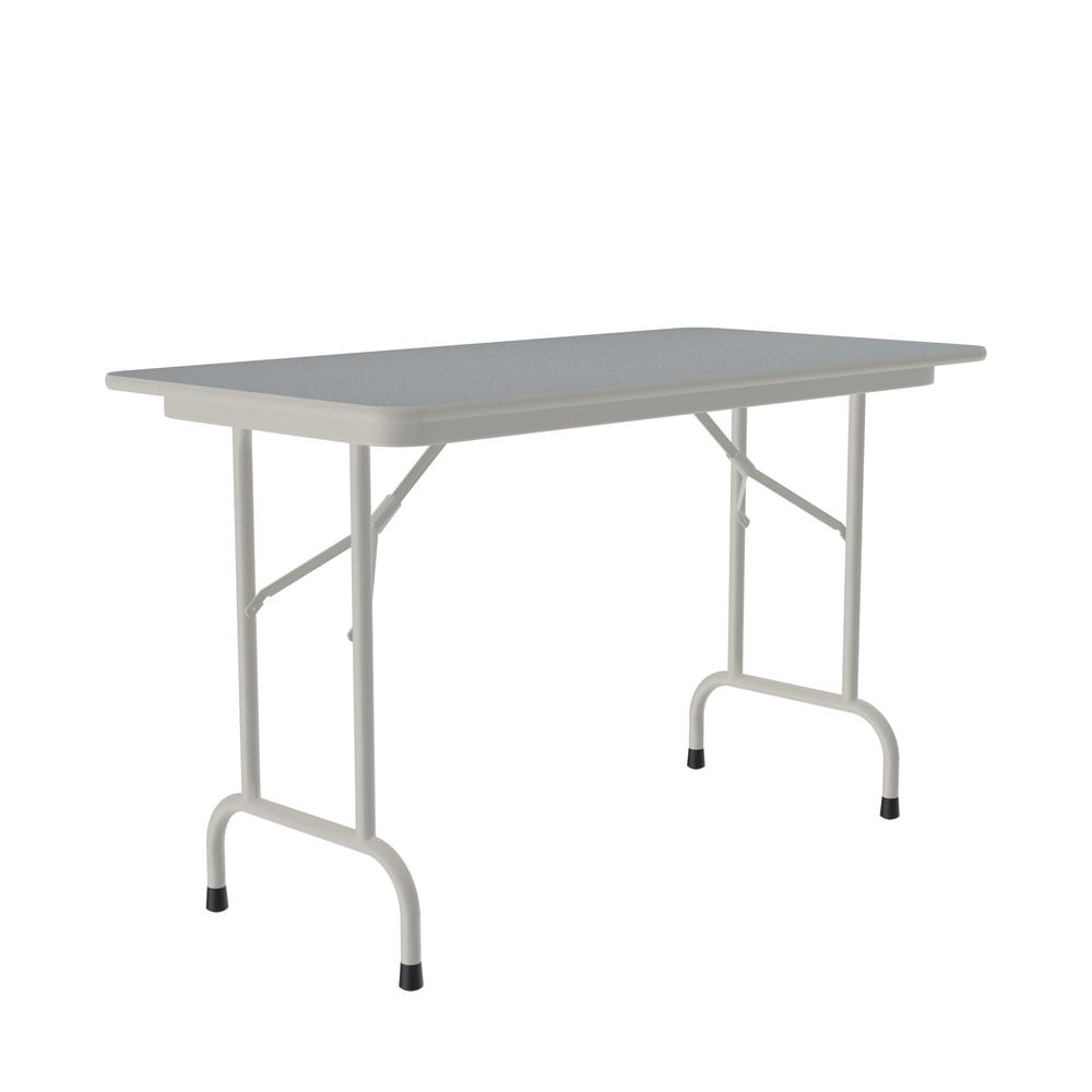 Deluxe High Pressure Top Folding Table, 24x48", RECTANGULAR GRAY GRANITE GRAY. Picture 1