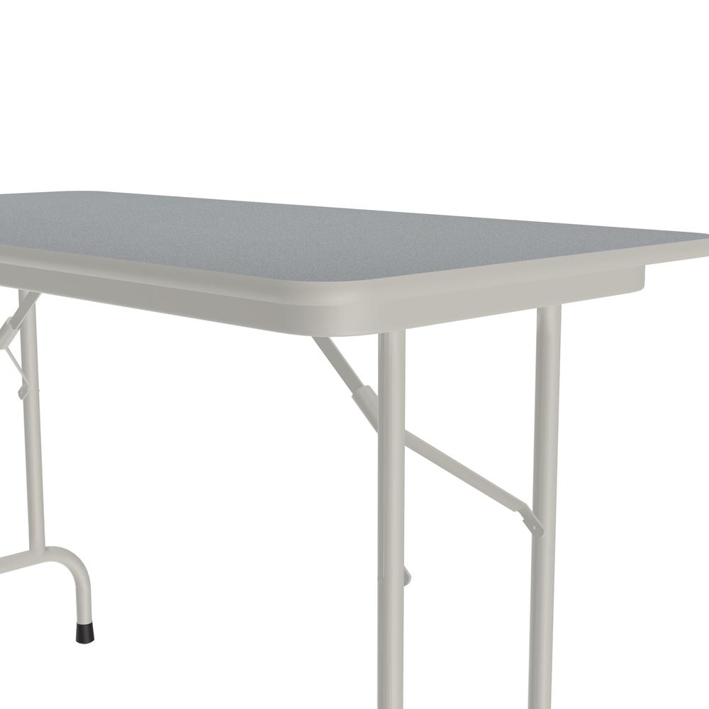 Deluxe High Pressure Top Folding Table, 24x48", RECTANGULAR GRAY GRANITE GRAY. Picture 5