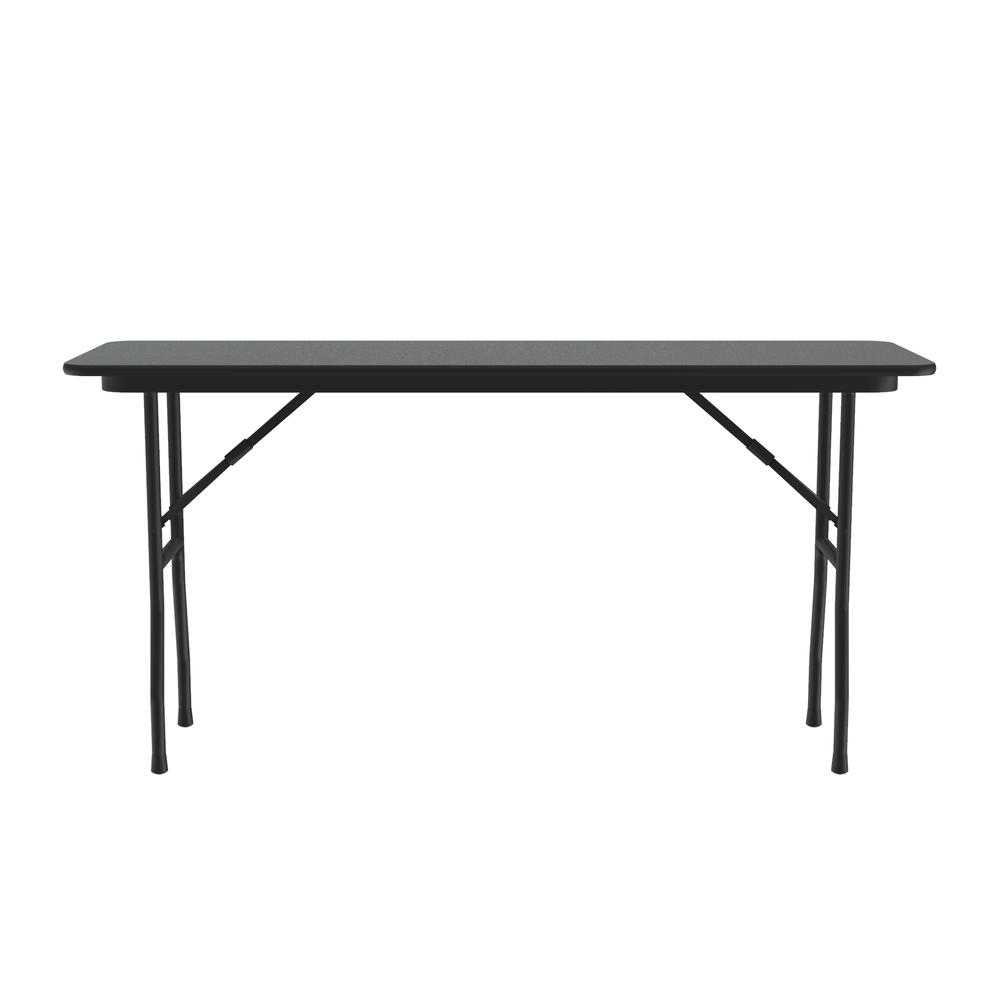 Deluxe High Pressure Top Folding Table, 18x72", RECTANGULAR MOTNTANA GRANITE BLACK. Picture 6