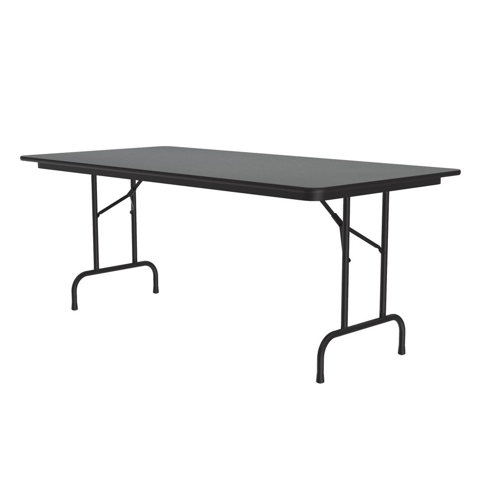 Deluxe High Pressure Top Folding Table 36x72", RECTANGULAR MOTNTANA GRANITE BLACK. Picture 2