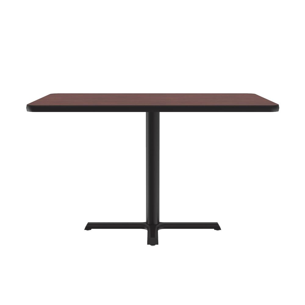 Table Height Deluxe High-Pressure Café and Breakroom Table 30x48", RECTANGULAR, MAHOGANY BLACK. Picture 2