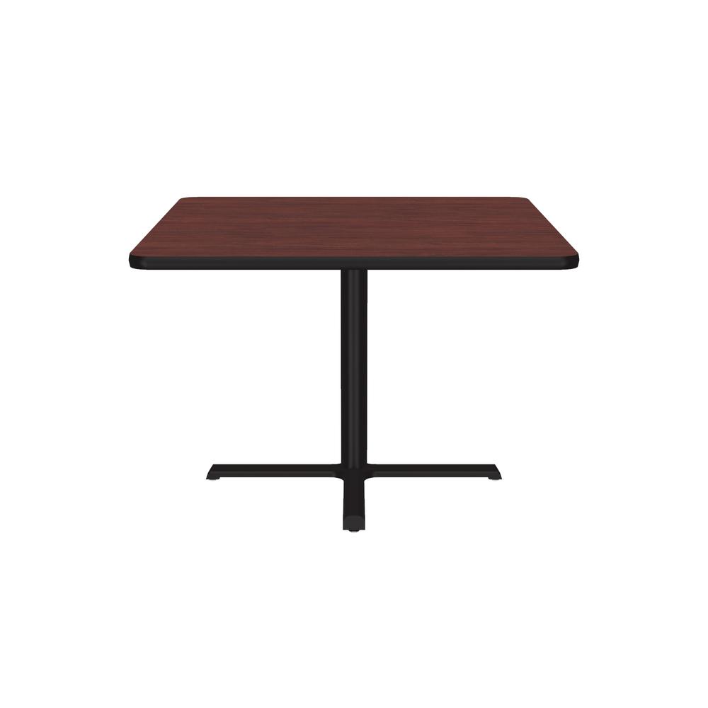Table Height Deluxe High-Pressure Café and Breakroom Table, 36x36", SQUARE, MAHOGANY BLACK. Picture 7