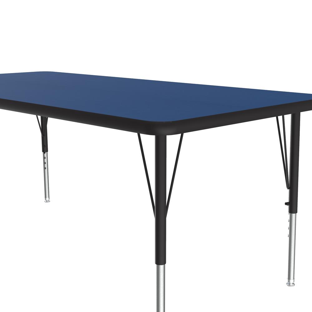 Deluxe High-Pressure Top Activity Tables 30x48" RECTANGULAR, BLUE BLACK/CHROME. Picture 8