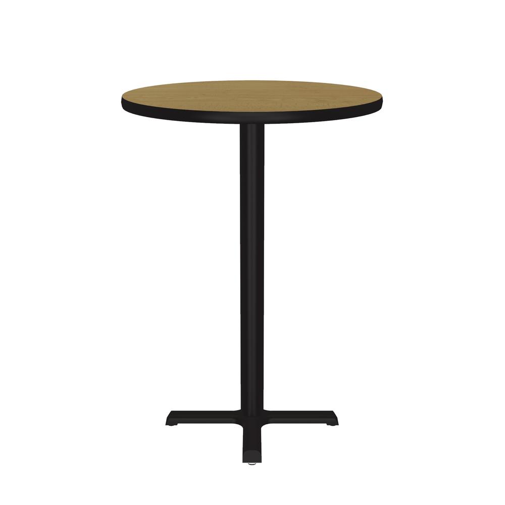 Bar Stool/Standing Height Deluxe High-Pressure Café and Breakroom Table, 30x30", ROUND FUSION MAPLE BLACK. Picture 5