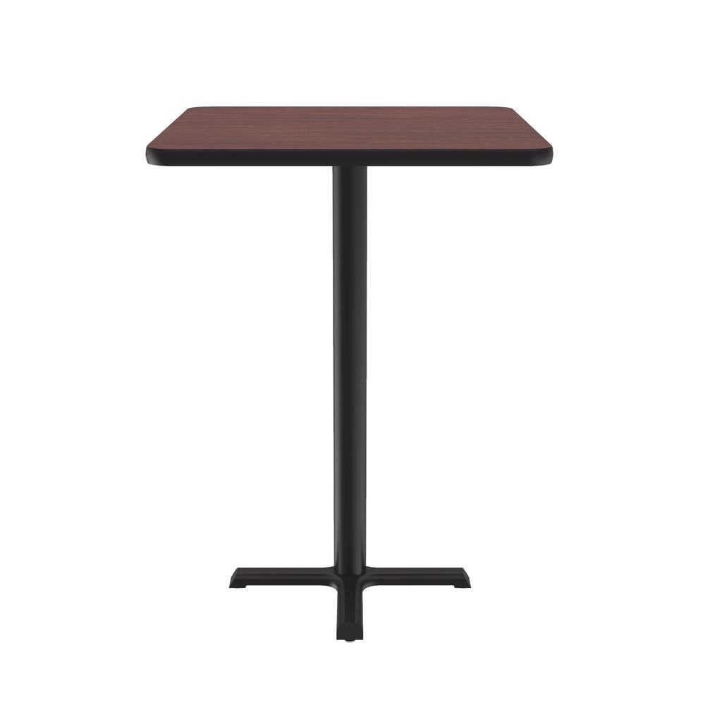 Bar Stool/Standing Height Deluxe High-Pressure Café and Breakroom Table 24x24", SQUARE, MAHOGANY BLACK. Picture 9