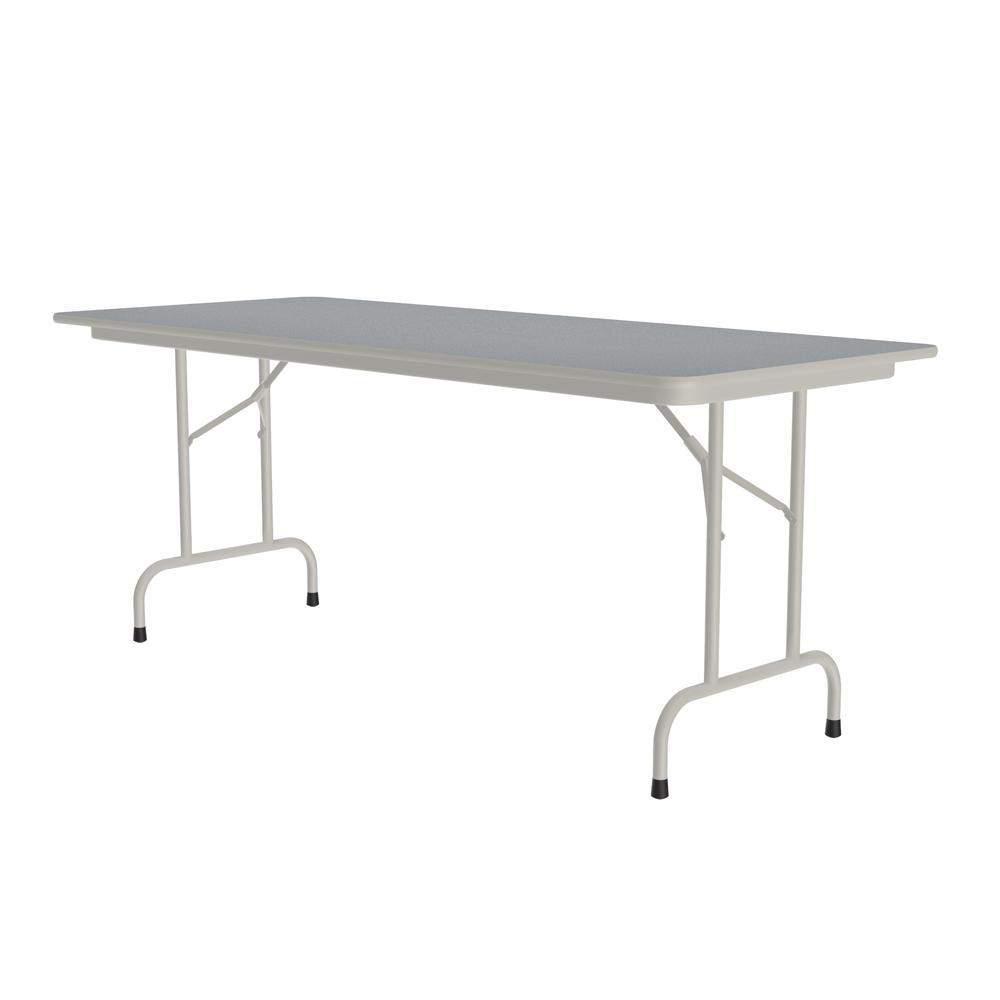 Thermal Fused Laminate Top Folding Table, 30x60", RECTANGULAR GRAY GRANITE GRAY. Picture 7