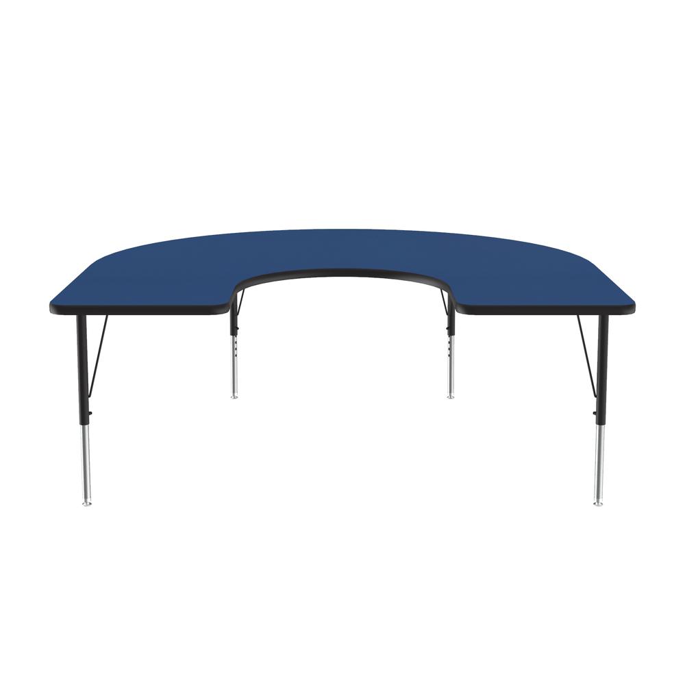 Deluxe High-Pressure Top Activity Tables, 60x66", HORSESHOE BLUE BLACK/CHROME. Picture 9