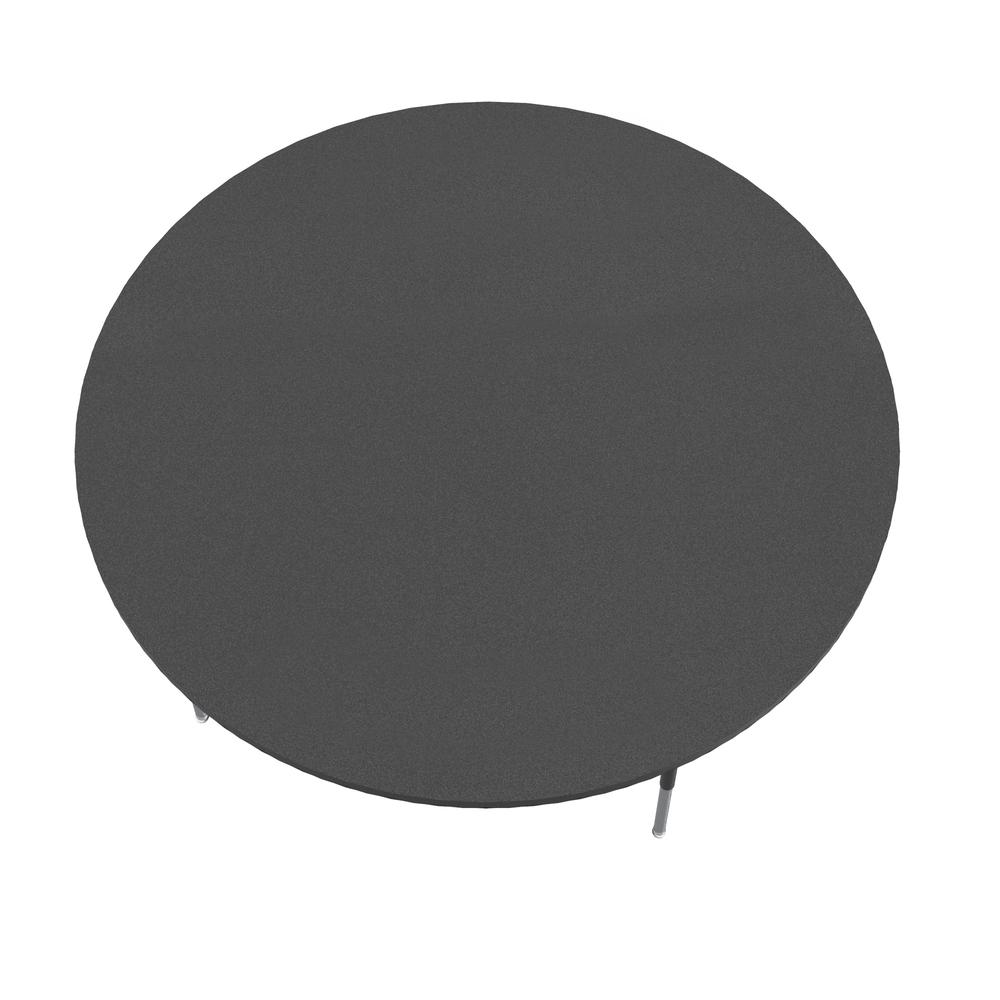 EconoLine Melamine Top Activity Tables, 60x60" ROUND BLACK GRANITE BLACK/CHROME. Picture 3