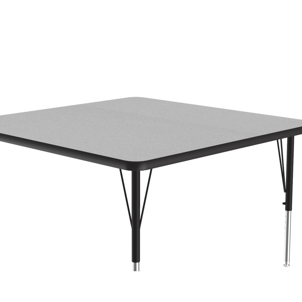 Commercial Laminate Top Activity Tables, 42x42" SQUARE, GRAY GRANITE BLACK/CHROME. Picture 10