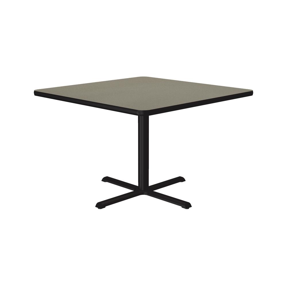 Table Height Deluxe High-Pressure Café and Breakroom Table, 36x36", SQUARE SAVANNAH SAND BLACK. Picture 6