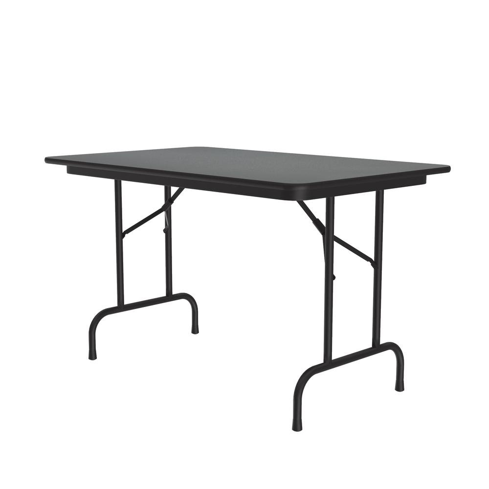Deluxe High Pressure Top Folding Table, 30x48" RECTANGULAR, MOTNTANA GRANITE BLACK. Picture 2