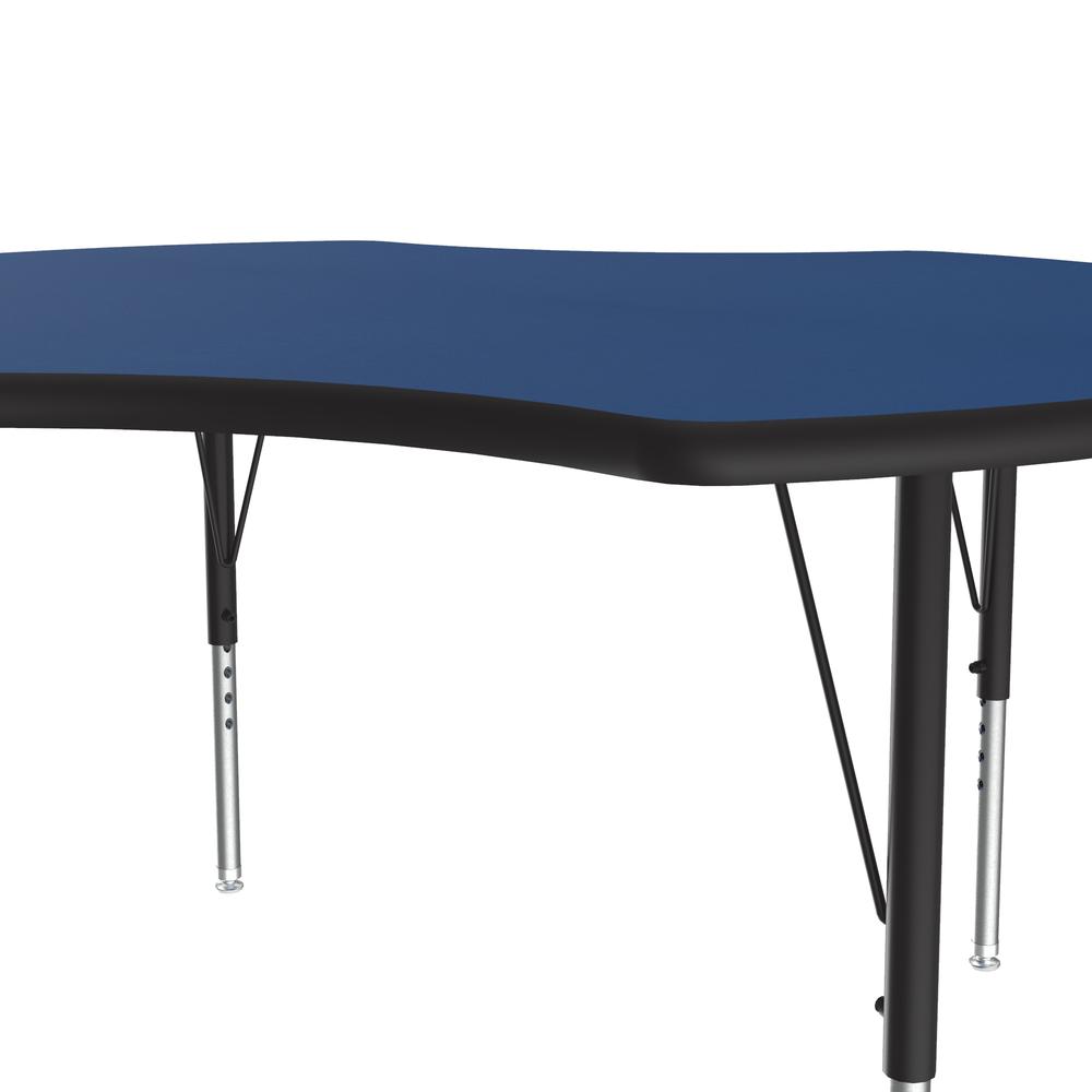 Deluxe High-Pressure Top Activity Tables 48x48", CLOVER, BLUE BLACK/CHROME. Picture 3