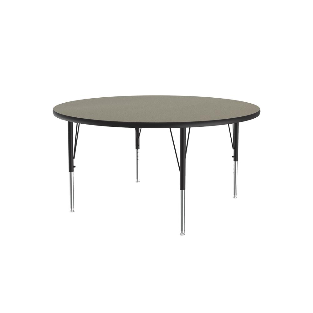 Deluxe High-Pressure Top Activity Tables 42x42" ROUND SAVANNAH SAND, BLACK/CHROME. Picture 6
