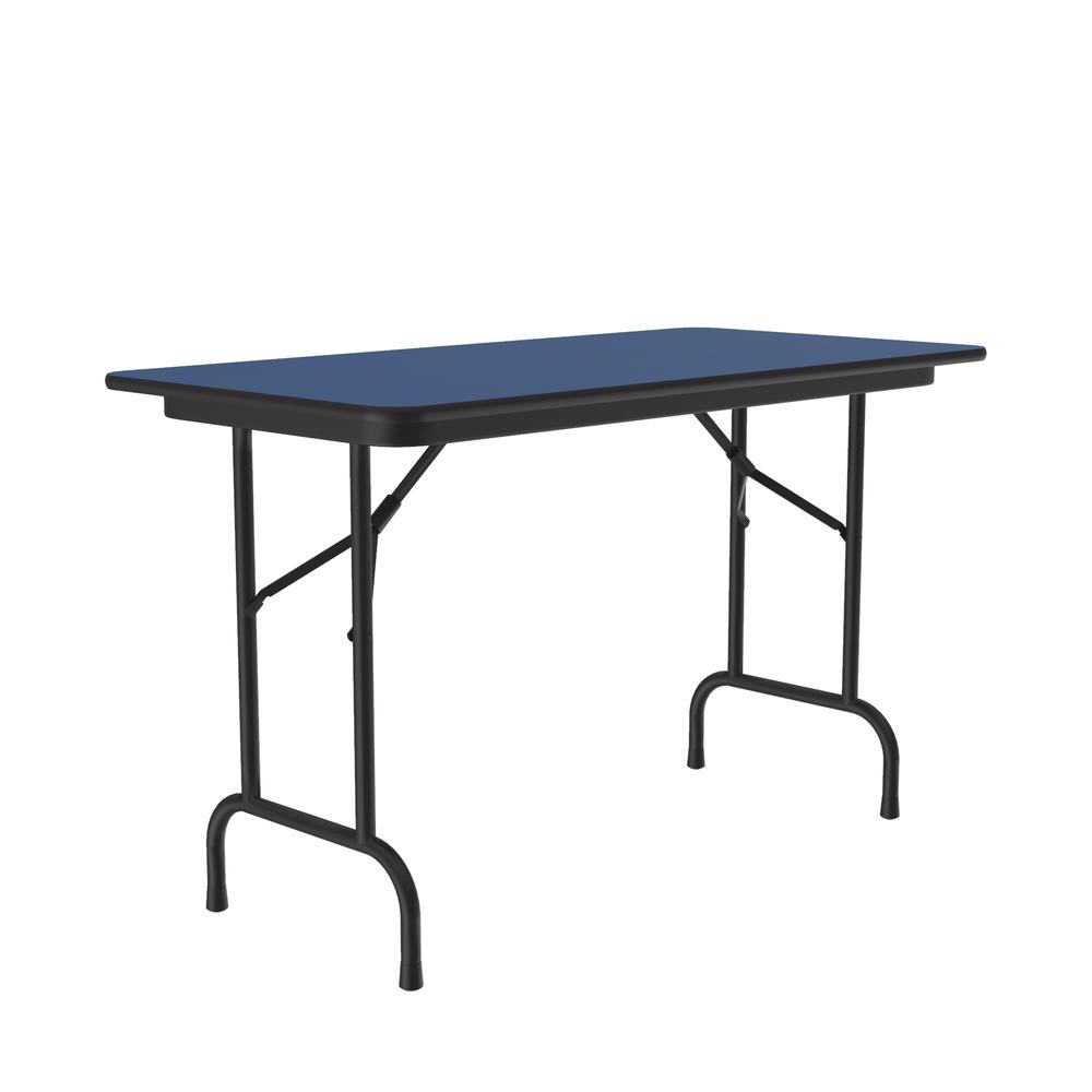 Deluxe High Pressure Top Folding Table 24x48" RECTANGULAR, BLUE BLACK. Picture 1