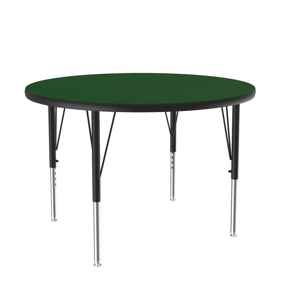 Deluxe High-Pressure Top Activity Tables 36x36" ROUND GREEN, BLACK/CHROME. Picture 5