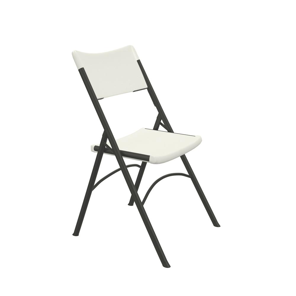 Economy Blow-Molded Plastic Folding Chair  CHAIR, GRAY GRANITE CHARCOAL. Picture 3