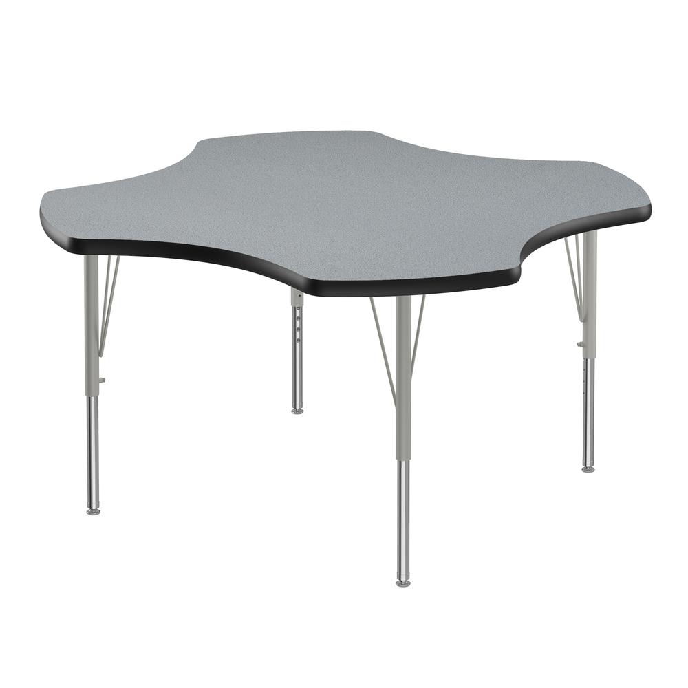 Commercial Laminate Top Activity Tables, 48x48" CLOVER GRAY GRANITE, SILVER MIST. Picture 8