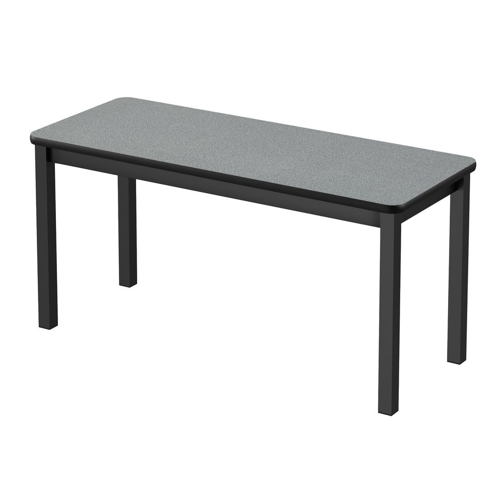 Deluxe High-Pressure Library Table 24x72", RECTANGULAR MONTANA GRANITE BLACK. Picture 2