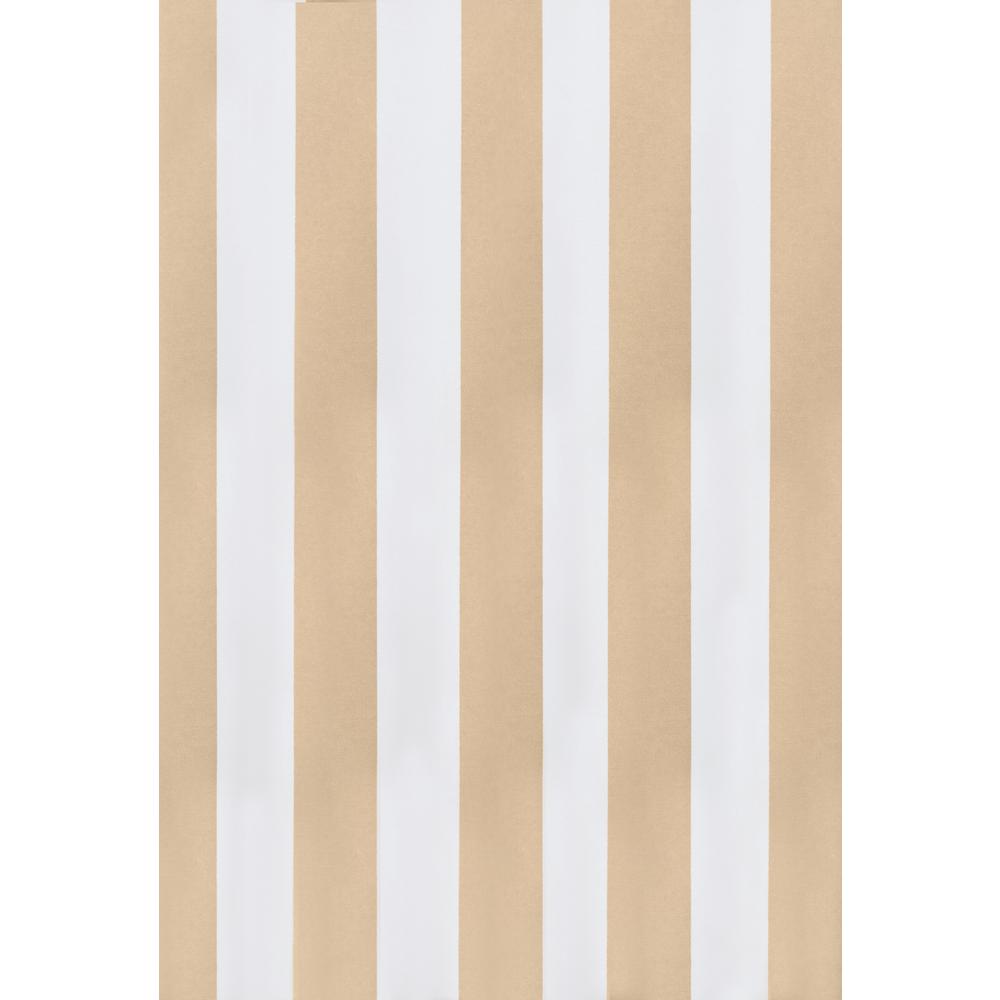 Escape Stripe Grommet Curtain Panel Window Dressing 54 x 84 in Khaki. Picture 2