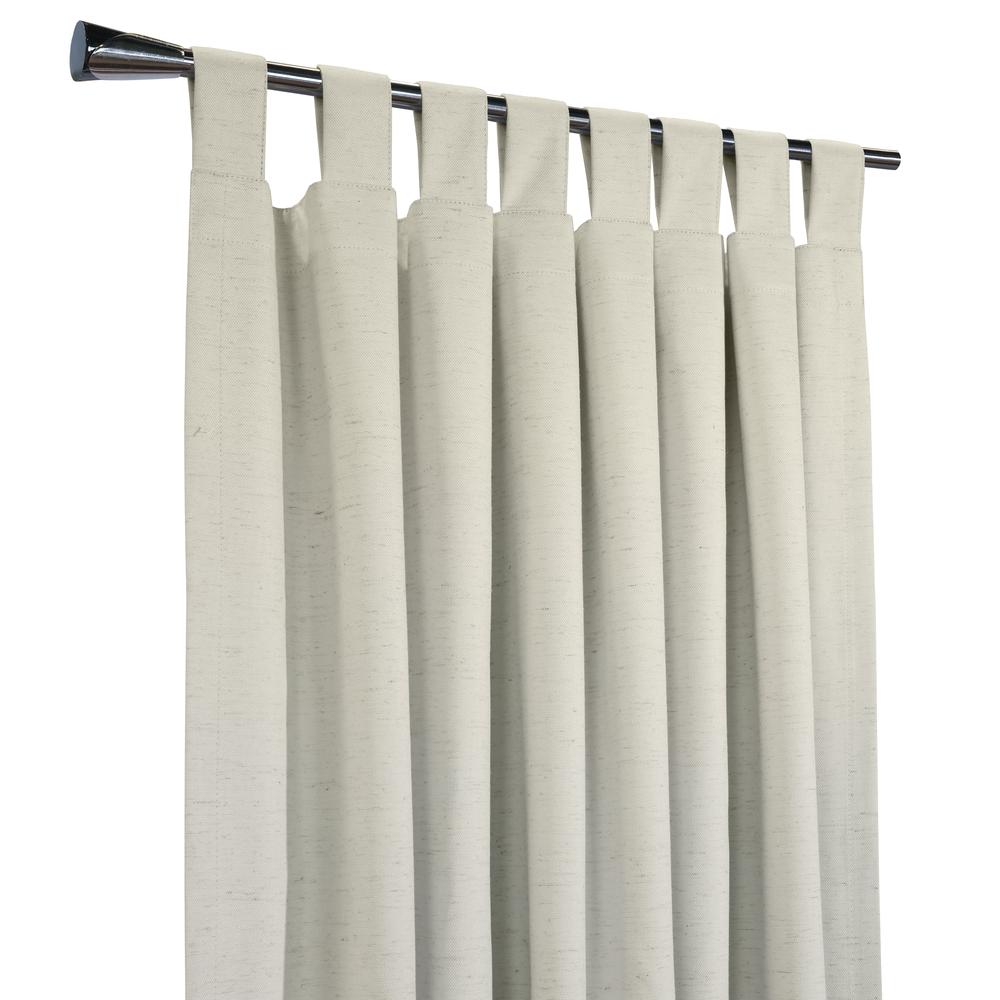 Ventura Blackout Tab Top Curtain Panel Pair each 52 x 84 in Natural. Picture 2