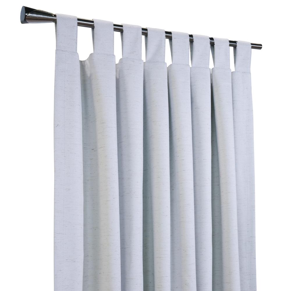 Ventura Blackout Tab Top Curtain Panel Pair each 52 x 84 in White. Picture 2
