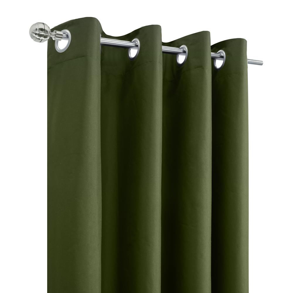 Alpine Blackout Grommet Curtain Panel 52 x 63 in Olive. Picture 2