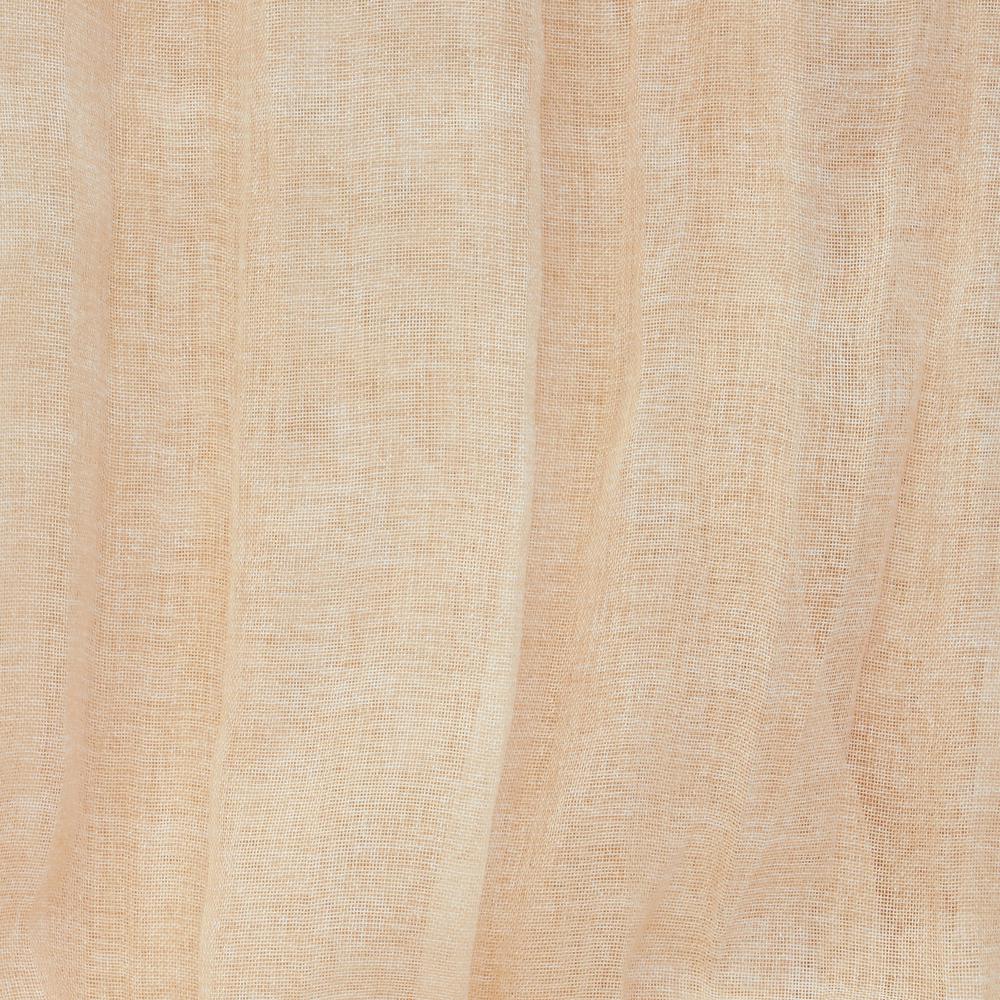 Paloma Sheer Dual Header Curtain Panel 52 x 63 in Apricot. Picture 6