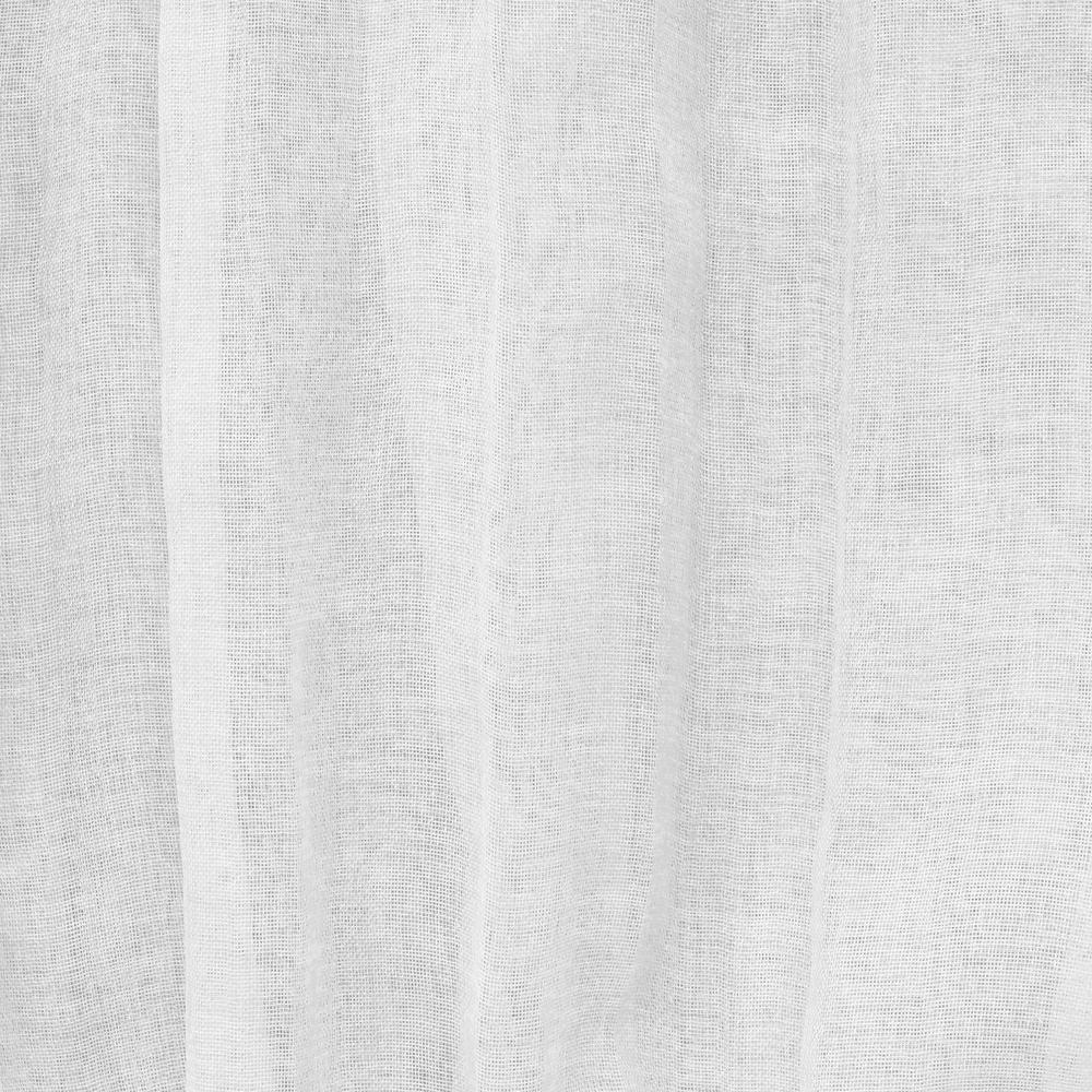Paloma Sheer Dual Header Curtain Panel 52 x 63 in White. Picture 6