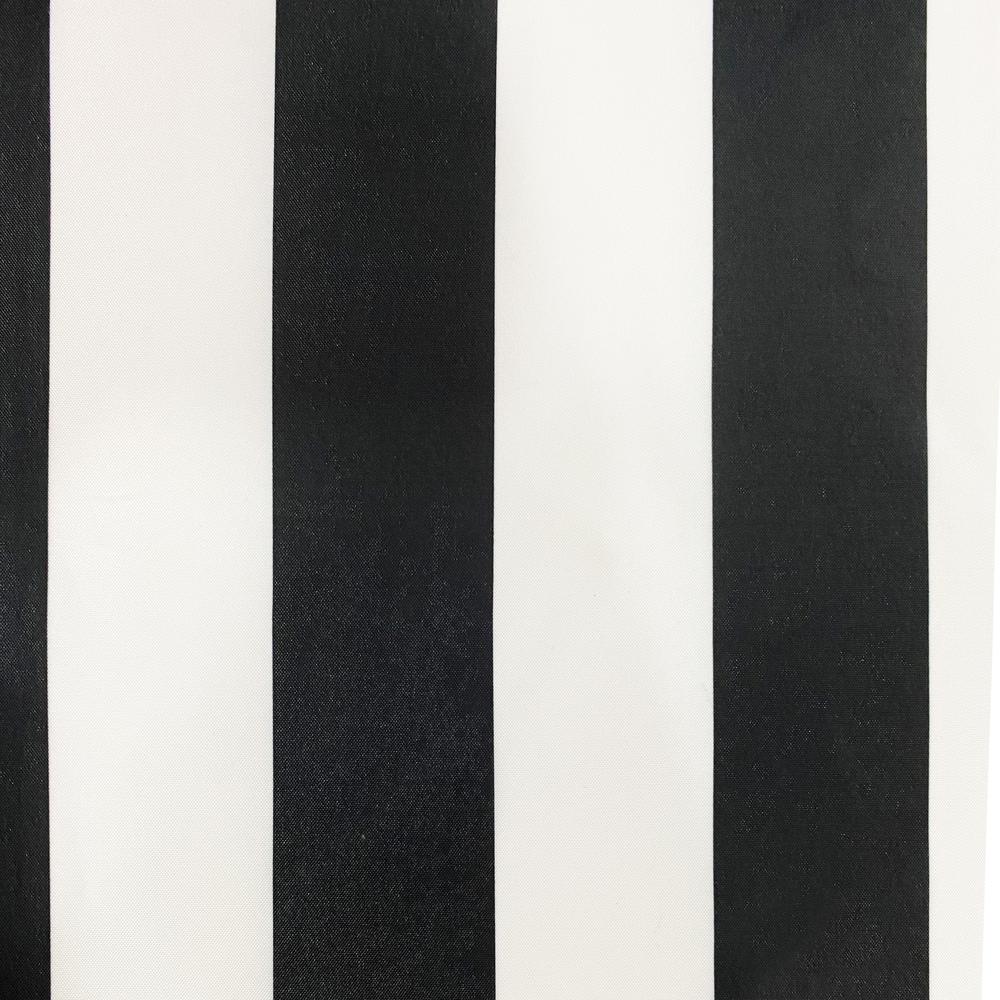Seascapes Stripe Grommet Panel Pair each 50 x 84 in Black. Picture 2