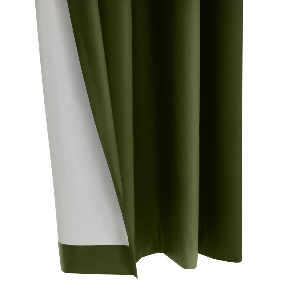 Alpine Blackout Grommet Curtain Panel 52 x 63 in Olive. Picture 3