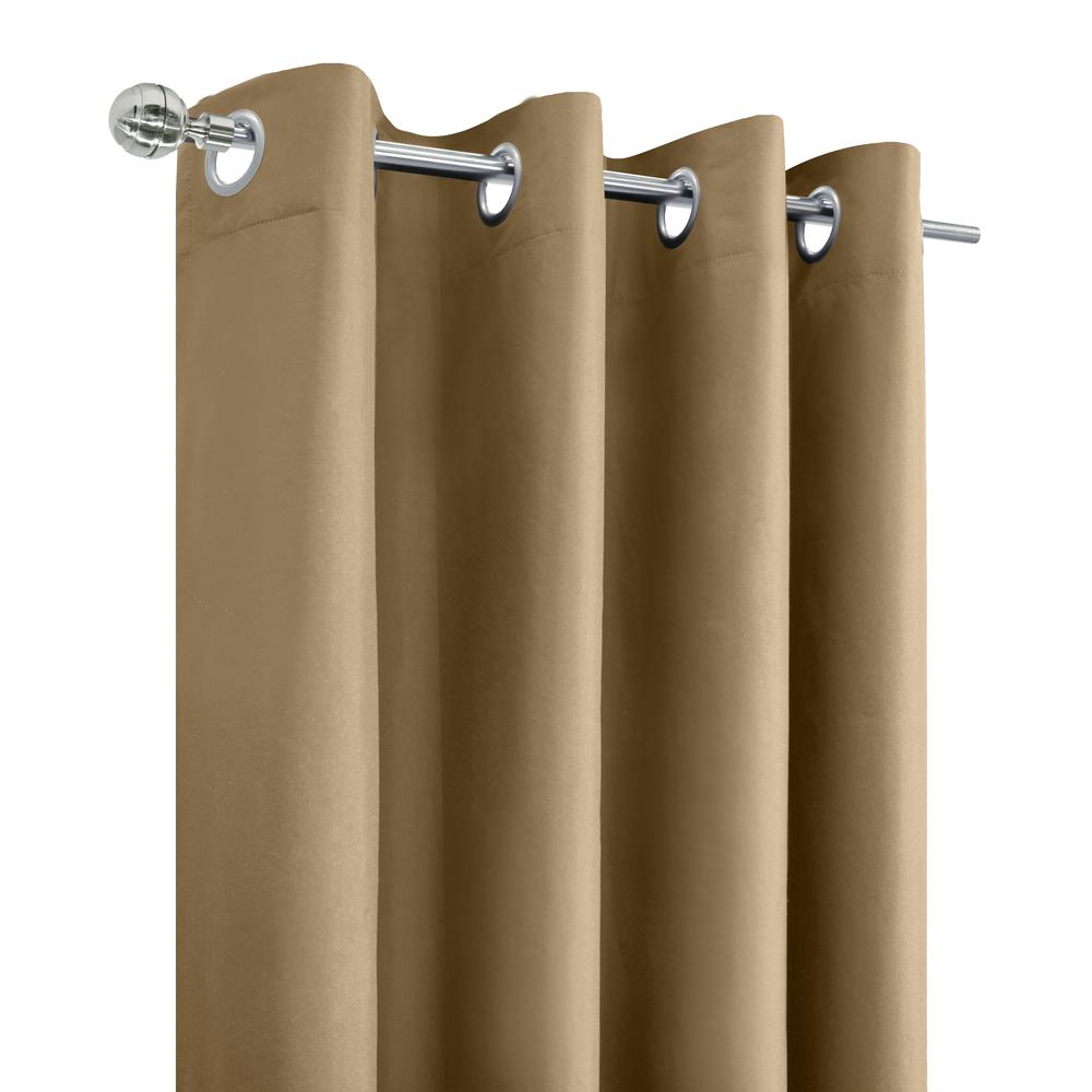 Alpine Blackout Grommet Curtain Panel 52 x 84 in Sand. Picture 2